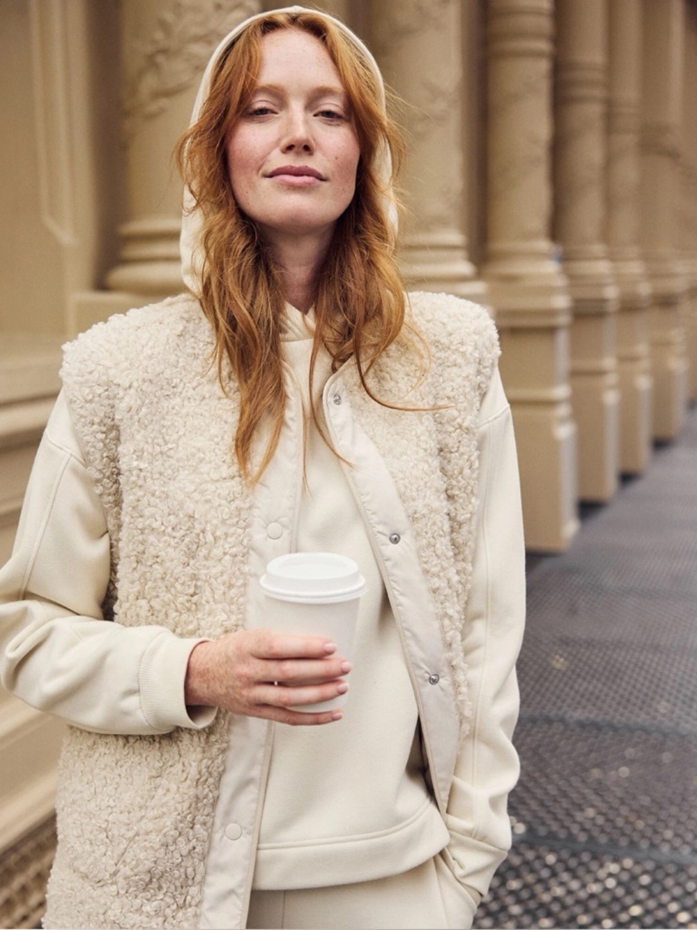 Haven Well-Within Sherpa Button Front Vest